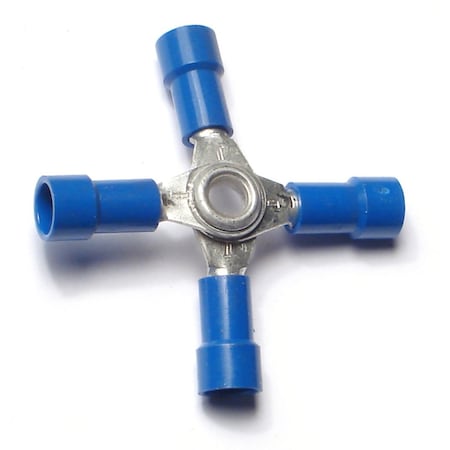 Midwest Fastener Butt Splice Wire Connector, 14 AWG Max, 8 PK 70004